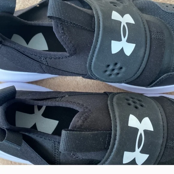 Under Armour Black Runplay Slip-On Shoes NWOB - Picture 3 of 6